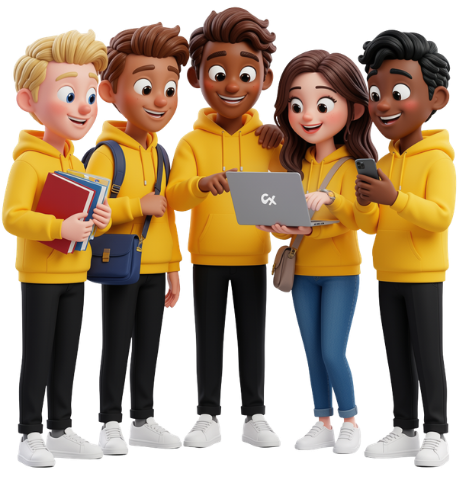 Students learning
